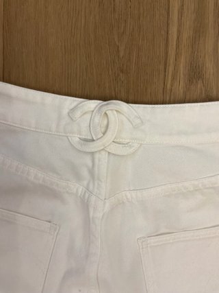 Pantalón vaquero blanco Chanel