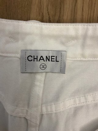 Pantalón vaquero blanco Chanel