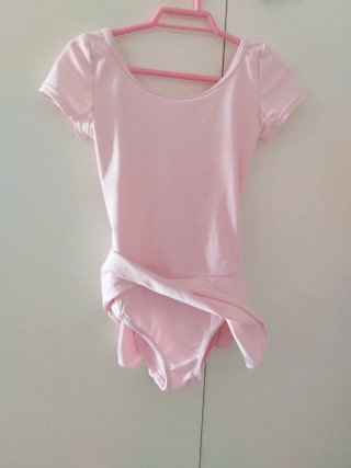 Maillot ballet niña rosa