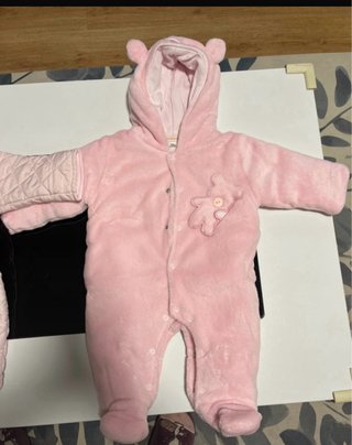 2 Buzos Bebé Rosa Talla 1m y 3m