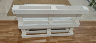 Sofá Palets Blanco con cojines incluidos