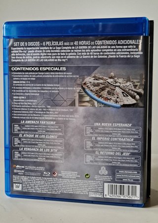 Star Wars La Saga Completa Blu-Ray 9 Discos