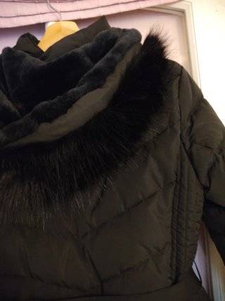 Abrigo negro Zara Talla M Sin etiqueta