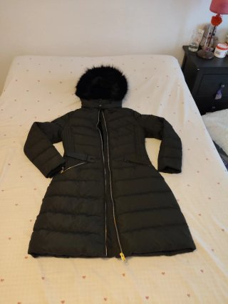 Abrigo negro Zara Talla M Sin etiqueta