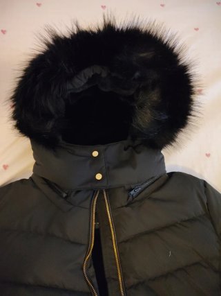 Abrigo negro Zara Talla M Sin etiqueta