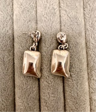 Pendientes Uno de 50 baño plata cristal Swarovski