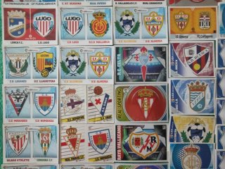 Lote cromos fútbol Escudos de la liga Panini