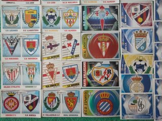 Lote cromos fútbol Escudos de la liga Panini