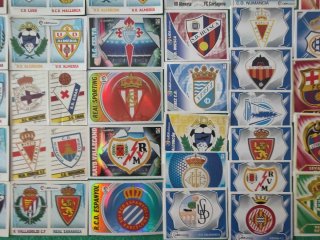 Lote cromos fútbol Escudos de la liga Panini