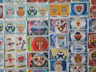 Lote cromos fútbol Escudos de la liga Panini
