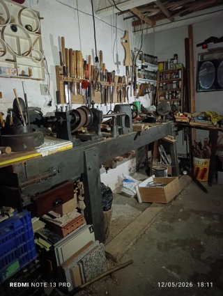 Banco de trabajo de madera