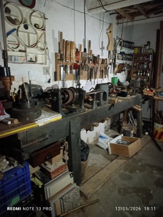 Banco de trabajo de madera