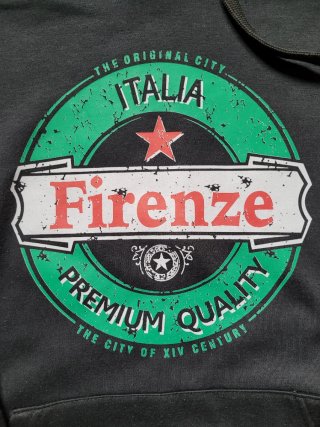 Sudadera Firenze Italia con capucha