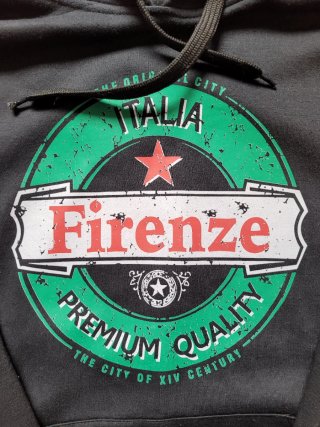 Sudadera Firenze Italia con capucha