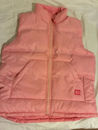 Chaleco rosa acolchado talla M