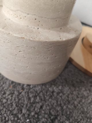 Lámpara Japandi Piedra y Madera