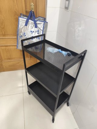 Carro auxiliar NISSAFORS Ikea negro