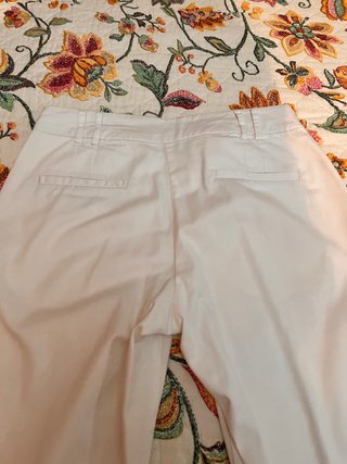Pantalón tiro bajo blanco
