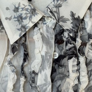 Blusa Zara manga corta transparente