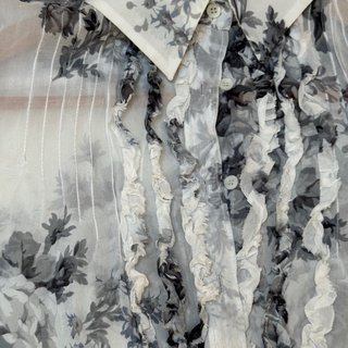Blusa Zara manga corta transparente