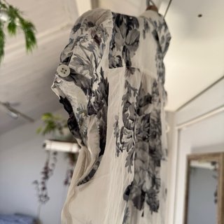 Blusa Zara manga corta transparente