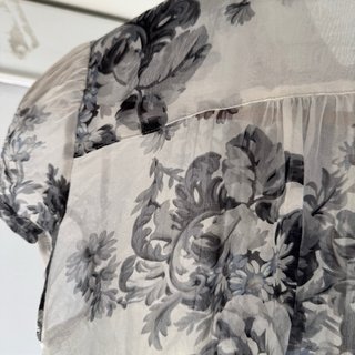 Blusa Zara manga corta transparente
