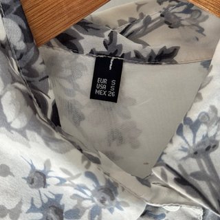 Blusa Zara manga corta transparente