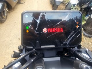 yamaha mt07 accidentada