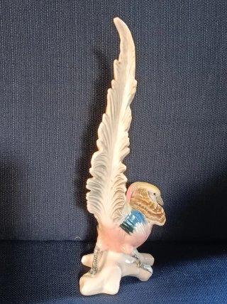 Figura Faisán Karl Ens Alemania Porcelana Vintage