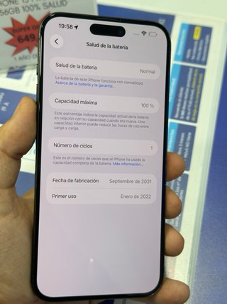 IPHONE 15 PRO MAX NEGRO 256GB SALUD 100%