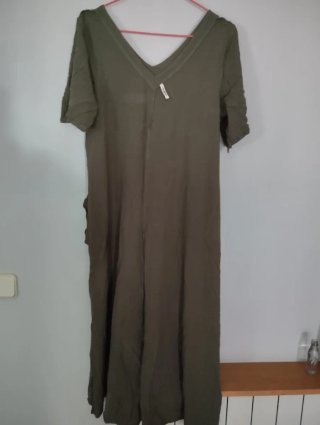 Vestido largo verde talla L