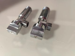2 Llaves de Escuadra Válvula Paso