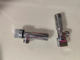 2 Llaves de Escuadra Válvula Paso