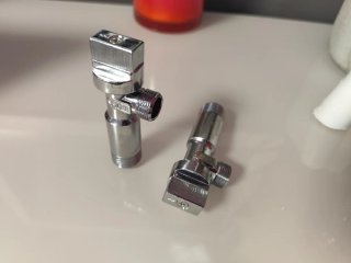 2 Llaves de Escuadra Válvula Paso