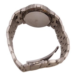 RELOJ CAUNY ESFERA BLANCA CORREA METALICA