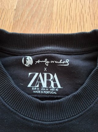 Sudadera Zara Warhol Talla M