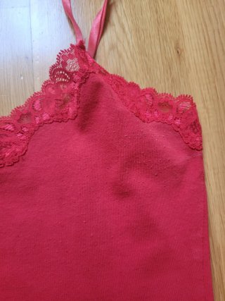 Top Sfera Encaje Rojo Talla S