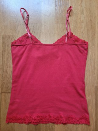 Top Sfera Encaje Rojo Talla S