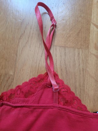 Top Sfera Encaje Rojo Talla S