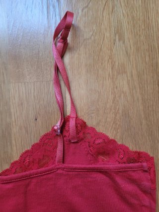 Top Sfera Encaje Rojo Talla S