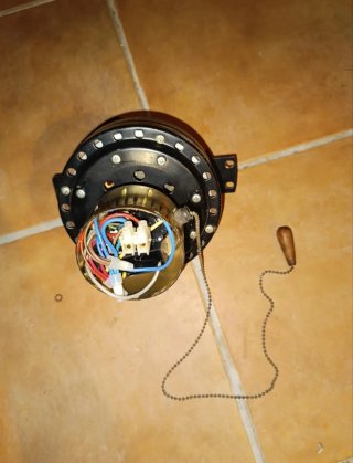 Ventilador de techo madera y metal