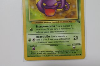 Carta Pokémon Ekans Edición Fósil