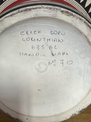 Jarrón griego artesanal corintio 625 BC sellado
