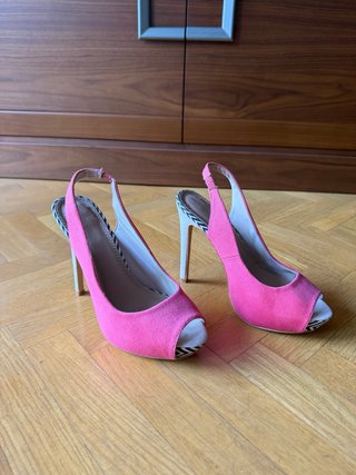 Zapatos de tacón rosa talla 37