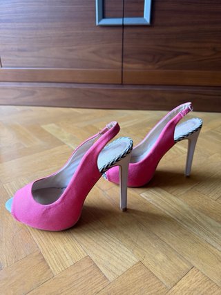 Zapatos de tacón rosa talla 37