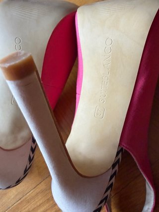 Zapatos de tacón rosa talla 37