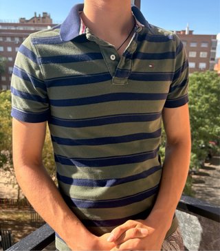 Camisa Polo Tommy Hilfiger Rayas