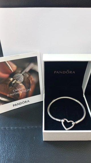 Pulsera Pandora Corazón Plata 16 cm