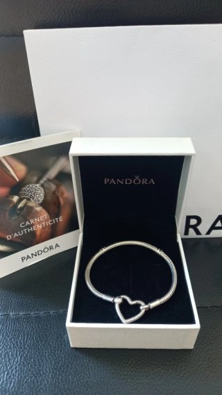Pulsera Pandora Corazón Plata 16 cm