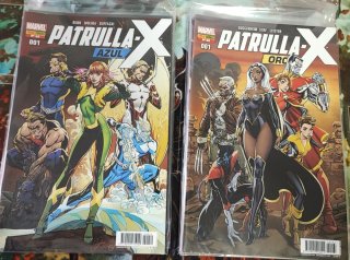 Comics Patrulla X Azul y Oro